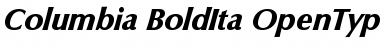 Columbia-BoldIta Regular Font