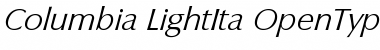 Columbia-LightIta Font