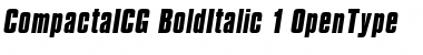CompactaICG BoldItalic Font
