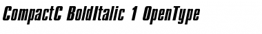 CompactC Bold Italic Font