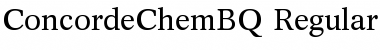 ConcordeChem BQ Regular Font