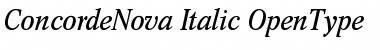Concorde Nova Italic Font