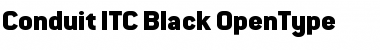 Conduit ITC Black Font
