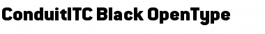 ConduitITC Black Font