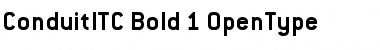 Conduit ITC Bold Font