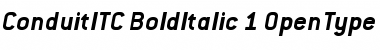 Conduit ITC Bold Italic
