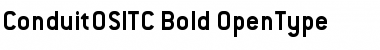 ConduitOSITC Bold Font