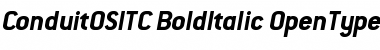 ConduitOSITC BoldItalic Font