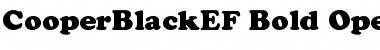 CooperBlackEF-Bold Regular Font