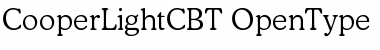CooperLightC BT Regular Font