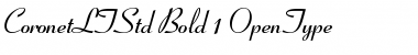 Coronet LT Std Bold Font