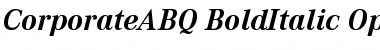 Corporate A BQ Font