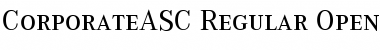 CorporateASC Regular Font
