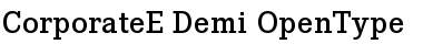 CorporateE Demi Font