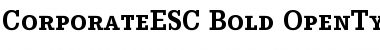 CorporateESC Bold Font
