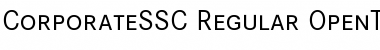 Corporate S SC Font