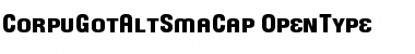 CorpuGotAltSmaCap Regular Font