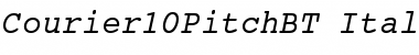 Courier 10 Pitch Italic