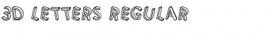 3D Letters Regular Font