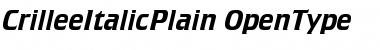 Crillee Italic Plain