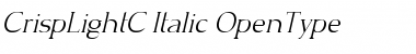 CrispLightC Italic Font