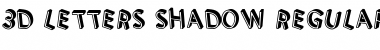 3D Letters Shadow Regular Font