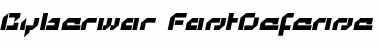 Cyberwar FastDefense Font