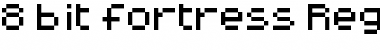 8-bit fortress Regular Font