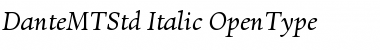 Dante MT Std Italic Font