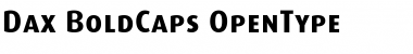 Dax-BoldCaps Regular Font