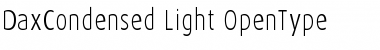 DaxCondensed Light Font