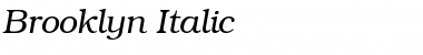 Brooklyn Italic