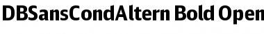 DB Sans Cond Altern Bold Font