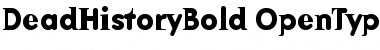 DeadHistoryBold Bold Font