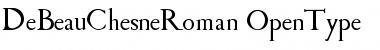 De Beau Chesne Roman Font