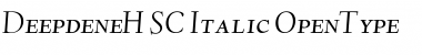 Deepdene H-SC-Italic Font