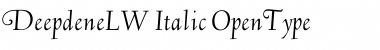Deepdene LW-Italic Font
