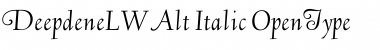 Deepdene LWAlt-Italic Font