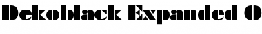 Dekoblack-Expanded Font