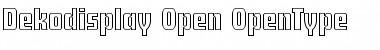 Dekodisplay-Open Font