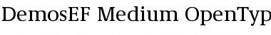DemosEF Medium Font