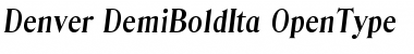 Download Denver-DemiBoldIta Font