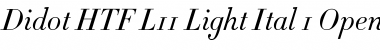 Didot HTF-L11-Light-Ital Font