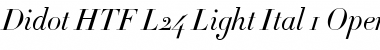 Didot-HTF-L24-Light-Ital Font