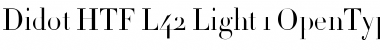 Didot HTF-L42-Light Font