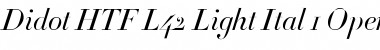 Didot HTF-L42-Light-Ital Font