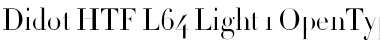 Didot HTF-L64-Light Font