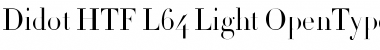 Didot HTF-L64-Light Font