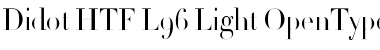 Didot HTF-L96-Light Font