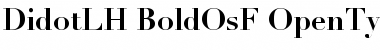Linotype Didot Bold OsF Font